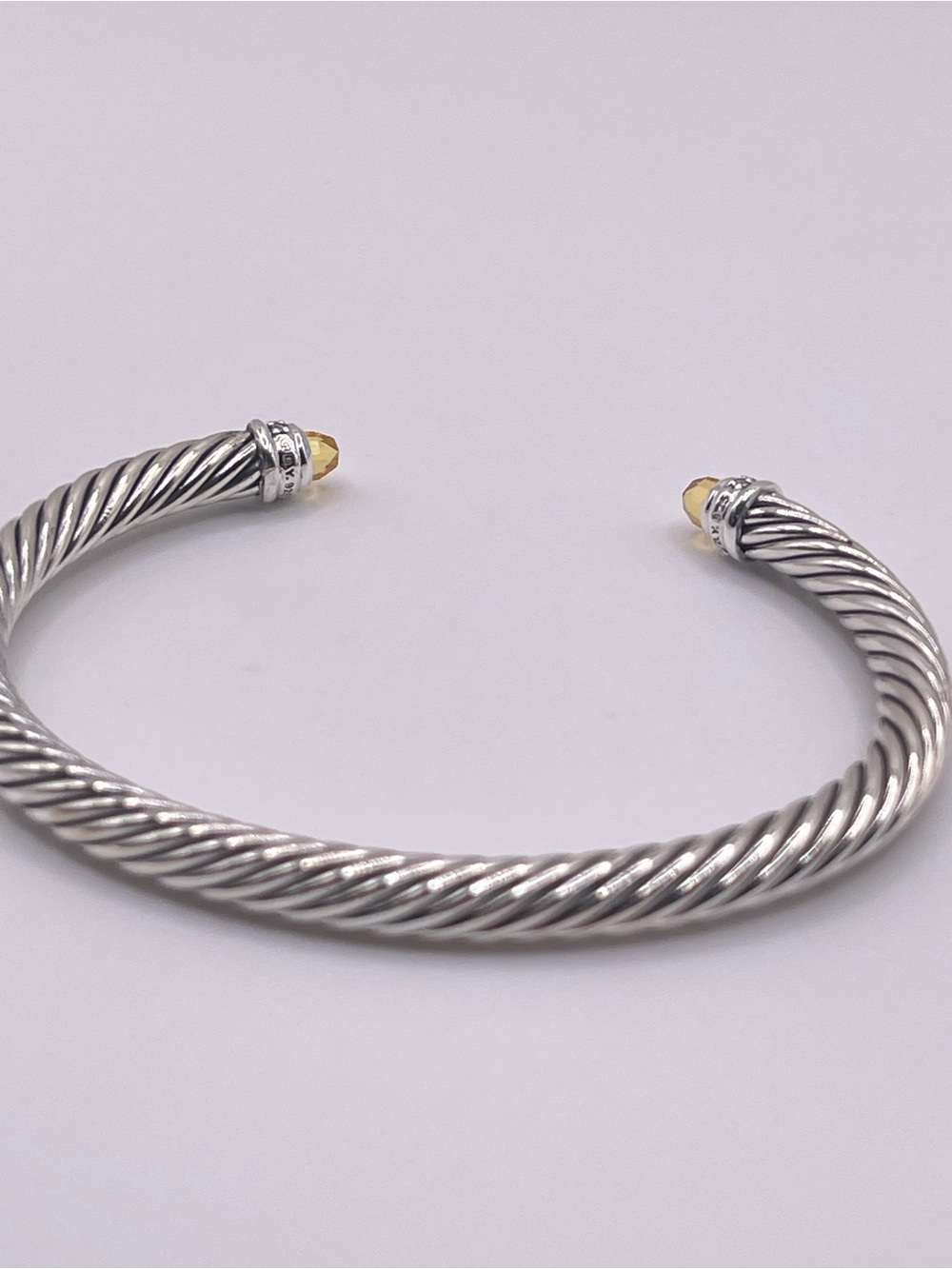 David Yurman Cable Classics 5mm Bracelet with Citrine and Diamonds - Picture 5 of 13